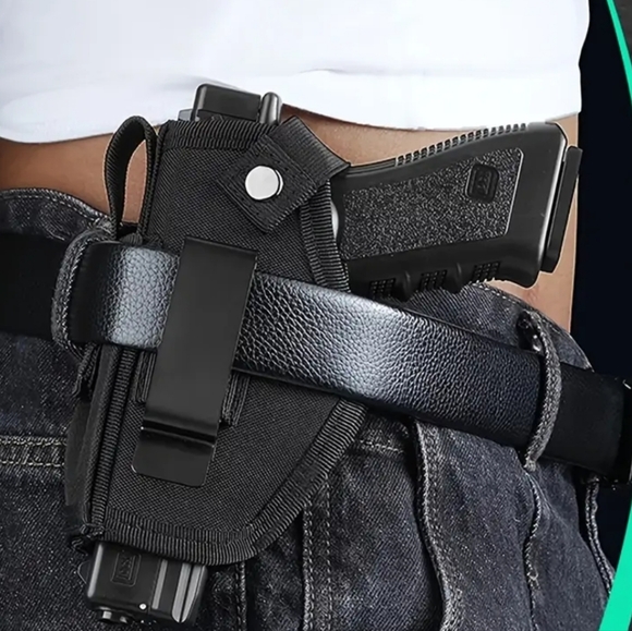 NEW Gun Holster Durable Ambidextrous Universal Concealed Carry Black - Picture 2 of 9